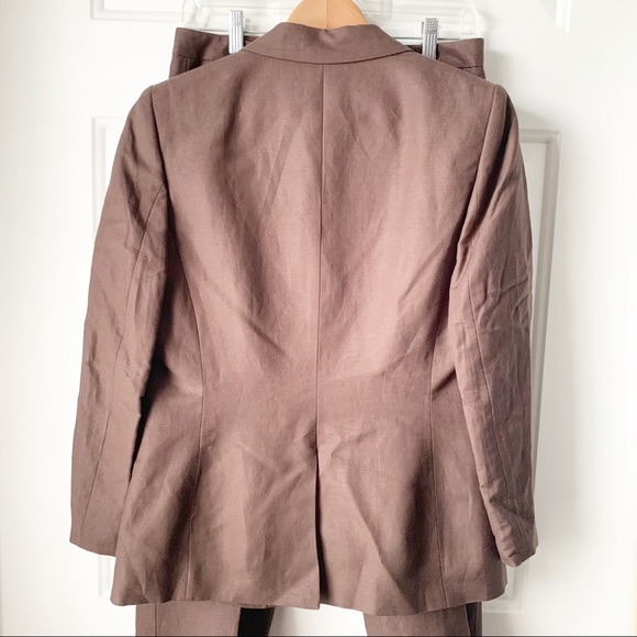 Calvin Klein Brown Pant Suit with Jacket Size 6 - Picture 3 of 14
